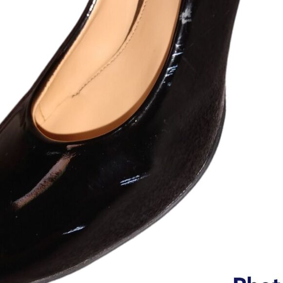 Mootsies Tootsies Glossy Black Heels Round Toe Classic & Timless - Picture 8 of 12